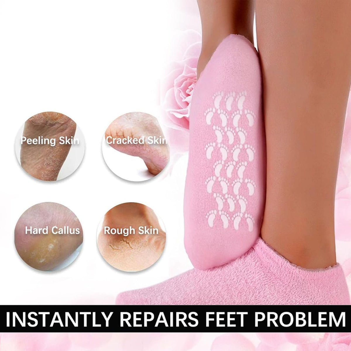 Foot Spa Pedicure Silicone Socks For Men & Women (Pack of 2)